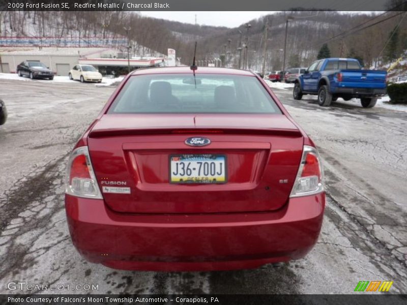 Redfire Metallic / Charcoal Black 2009 Ford Fusion SE