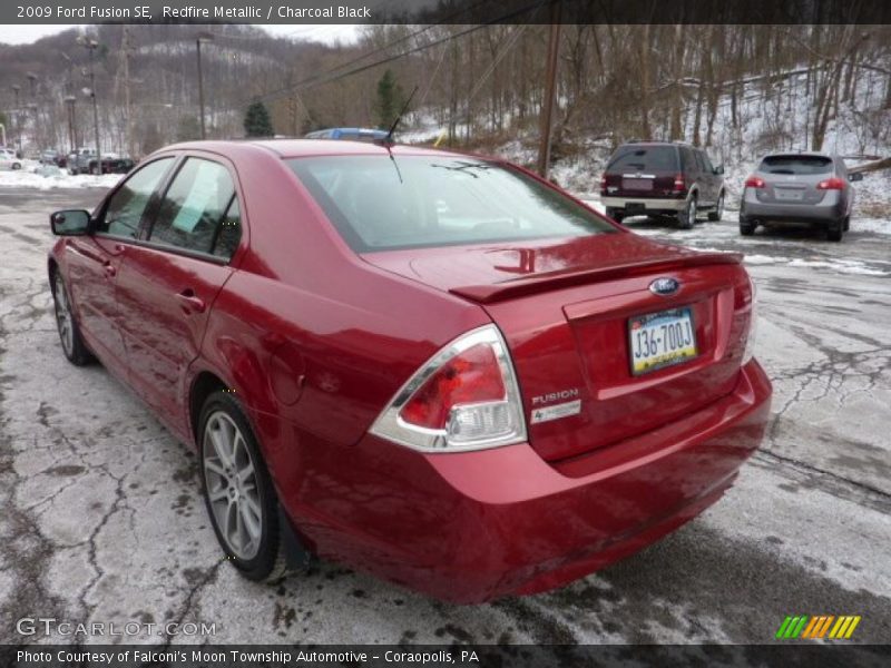 Redfire Metallic / Charcoal Black 2009 Ford Fusion SE