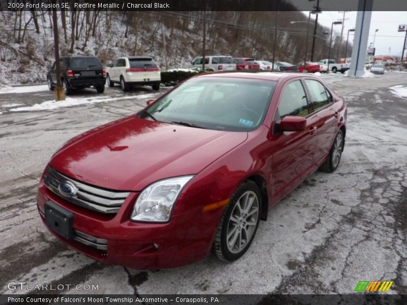 Redfire Metallic / Charcoal Black 2009 Ford Fusion SE