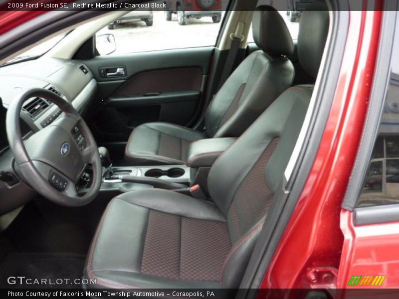 Redfire Metallic / Charcoal Black 2009 Ford Fusion SE