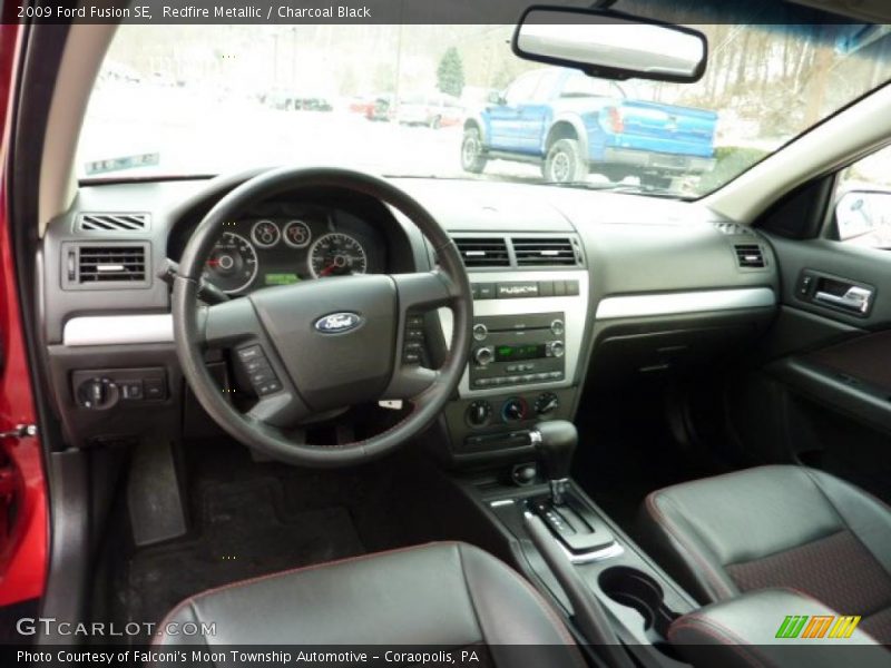 Redfire Metallic / Charcoal Black 2009 Ford Fusion SE