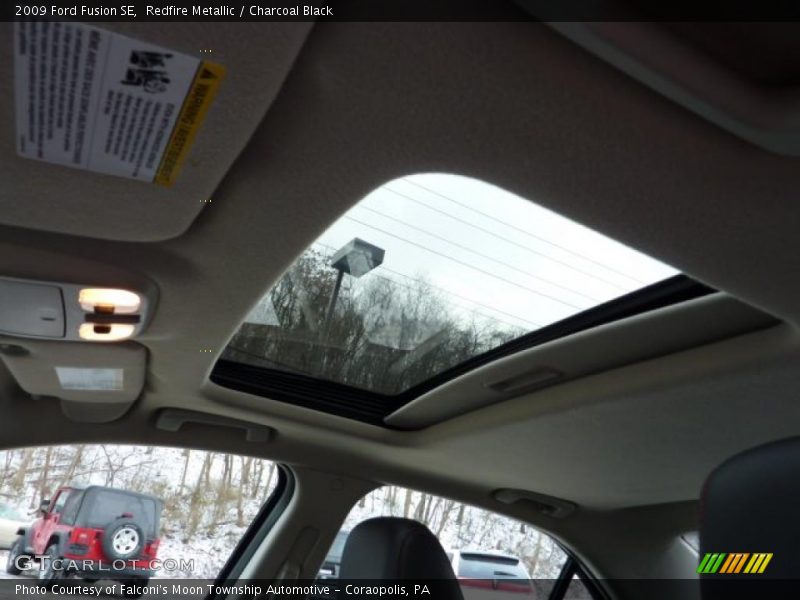Redfire Metallic / Charcoal Black 2009 Ford Fusion SE