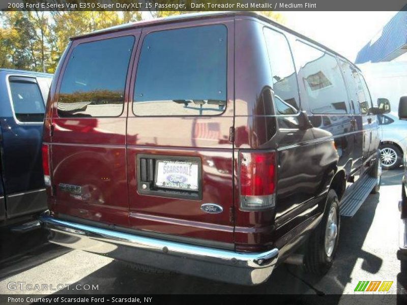 Dark Toreador Red Metallic / Medium Flint 2008 Ford E Series Van E350 Super Duty XLT 15 Passenger