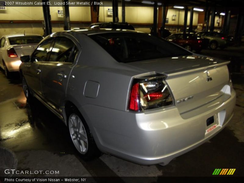 Liquid Silver Metallic / Black 2007 Mitsubishi Galant ES