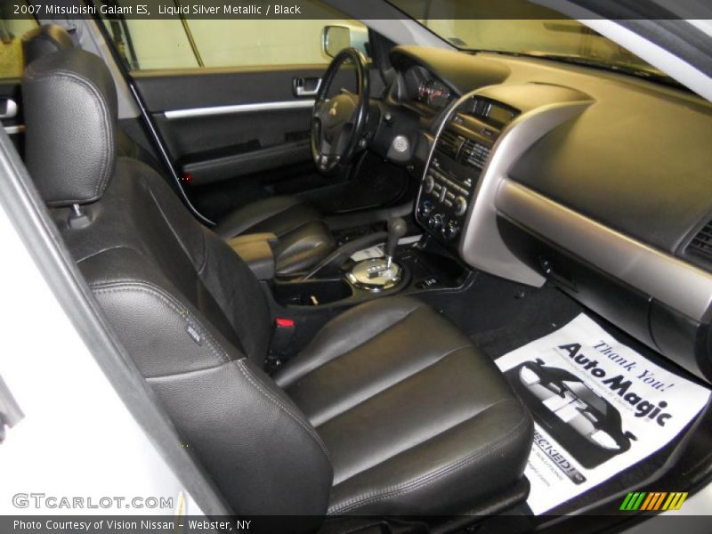 Liquid Silver Metallic / Black 2007 Mitsubishi Galant ES