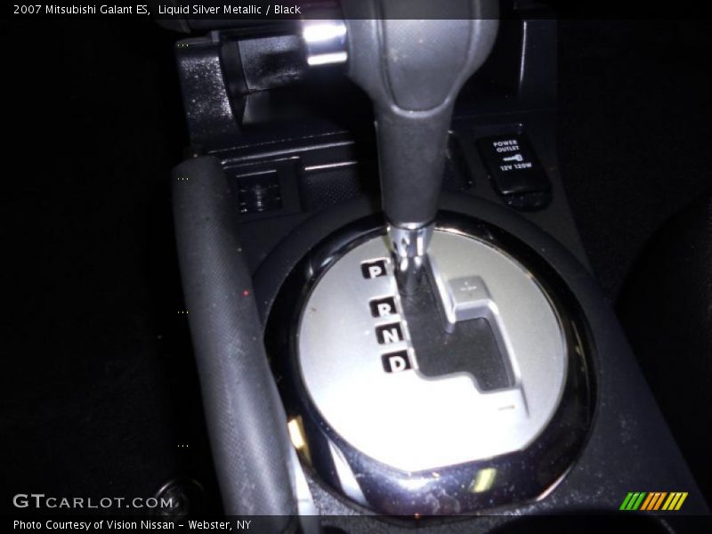 Liquid Silver Metallic / Black 2007 Mitsubishi Galant ES