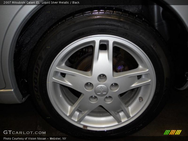 Liquid Silver Metallic / Black 2007 Mitsubishi Galant ES