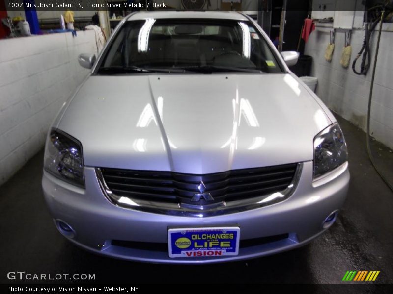 Liquid Silver Metallic / Black 2007 Mitsubishi Galant ES