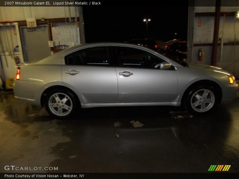 Liquid Silver Metallic / Black 2007 Mitsubishi Galant ES