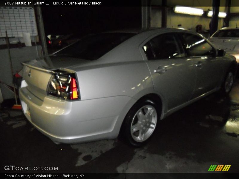 Liquid Silver Metallic / Black 2007 Mitsubishi Galant ES