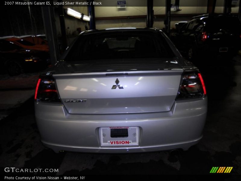 Liquid Silver Metallic / Black 2007 Mitsubishi Galant ES