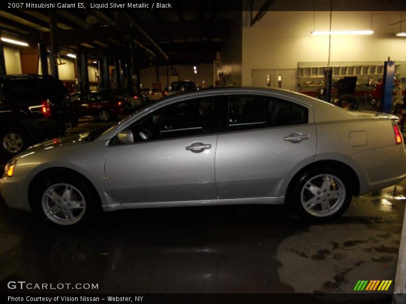 Liquid Silver Metallic / Black 2007 Mitsubishi Galant ES