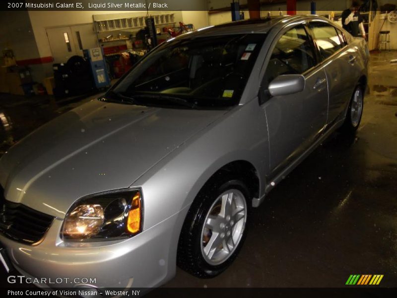 Liquid Silver Metallic / Black 2007 Mitsubishi Galant ES