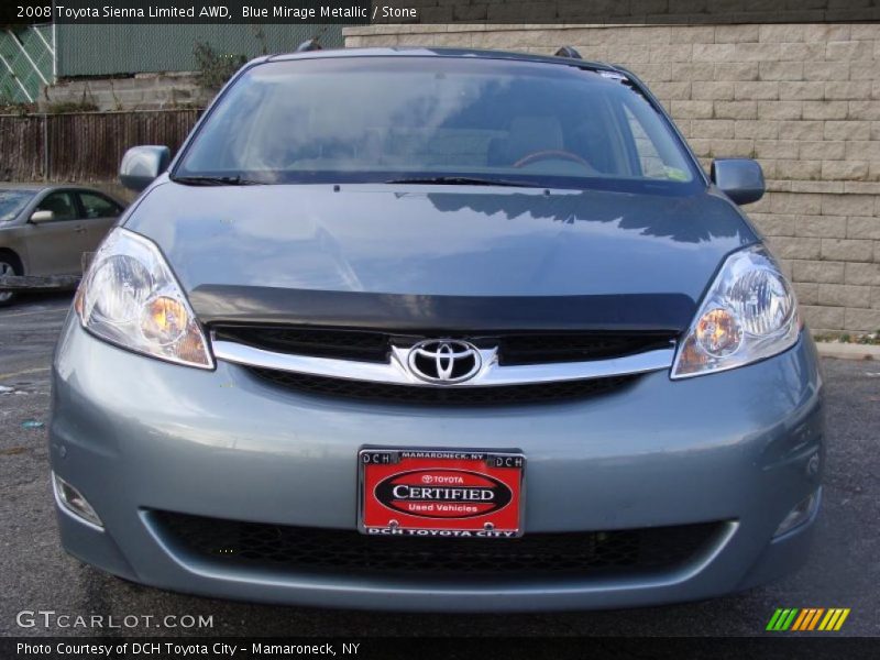 Blue Mirage Metallic / Stone 2008 Toyota Sienna Limited AWD