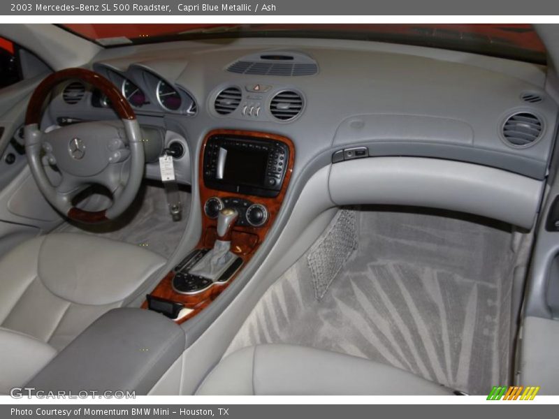 Capri Blue Metallic / Ash 2003 Mercedes-Benz SL 500 Roadster