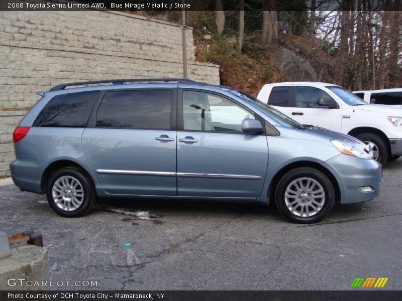 Blue Mirage Metallic / Stone 2008 Toyota Sienna Limited AWD