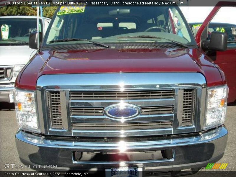 Dark Toreador Red Metallic / Medium Flint 2008 Ford E Series Van E350 Super Duty XLT 15 Passenger