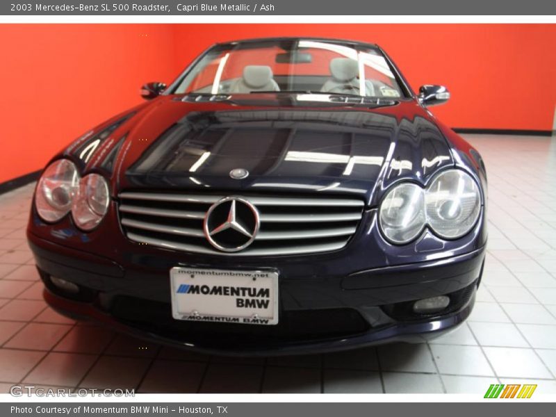 Capri Blue Metallic / Ash 2003 Mercedes-Benz SL 500 Roadster