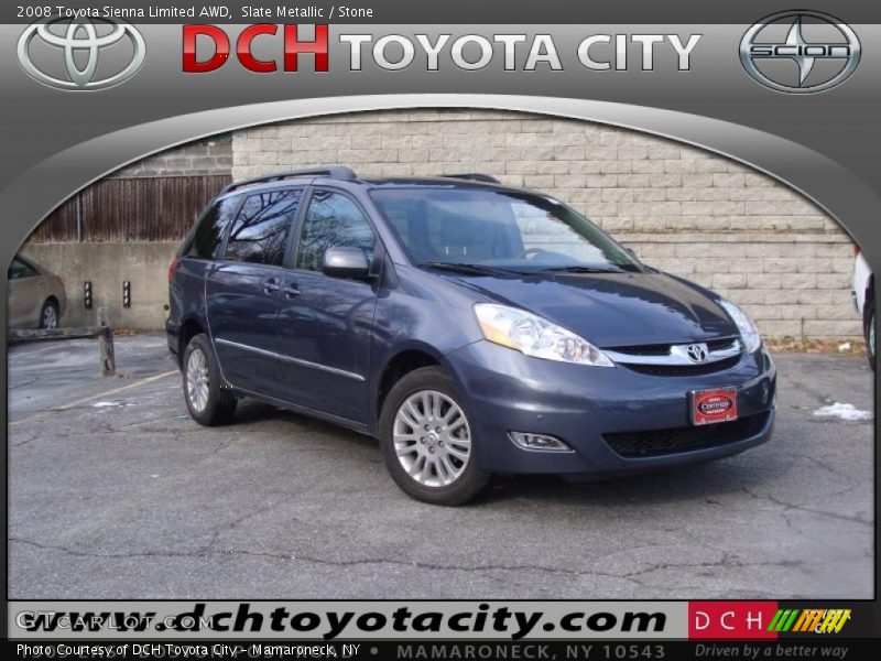 Slate Metallic / Stone 2008 Toyota Sienna Limited AWD