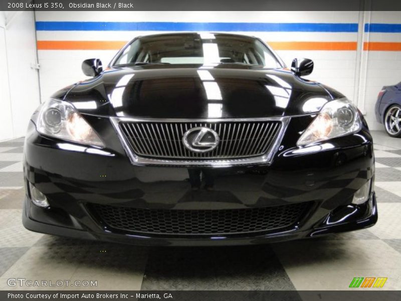 Obsidian Black / Black 2008 Lexus IS 350