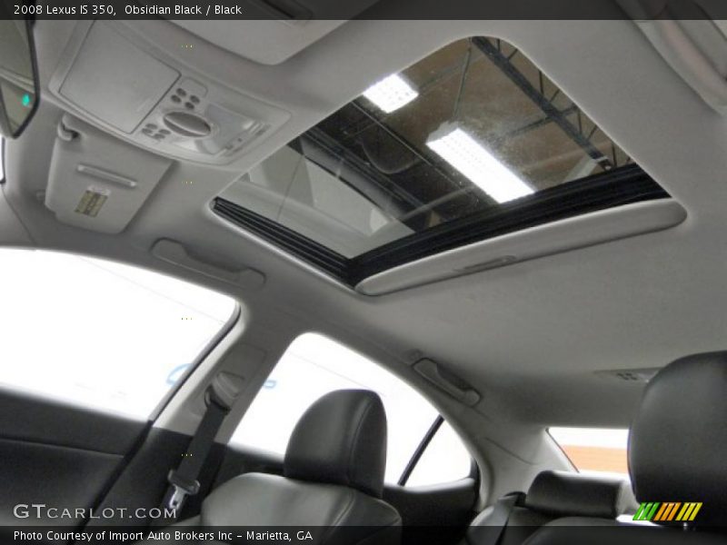 Obsidian Black / Black 2008 Lexus IS 350