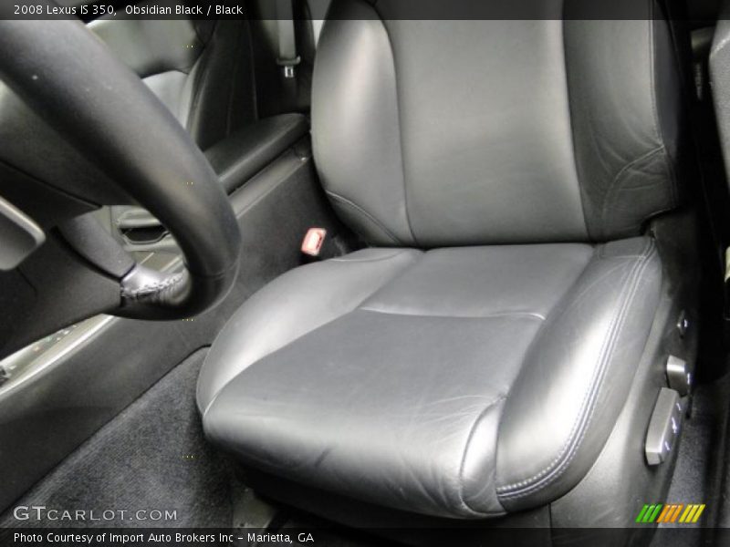 Obsidian Black / Black 2008 Lexus IS 350