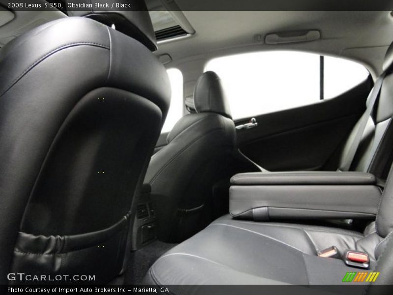 Obsidian Black / Black 2008 Lexus IS 350