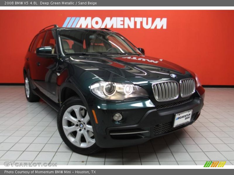Deep Green Metallic / Sand Beige 2008 BMW X5 4.8i