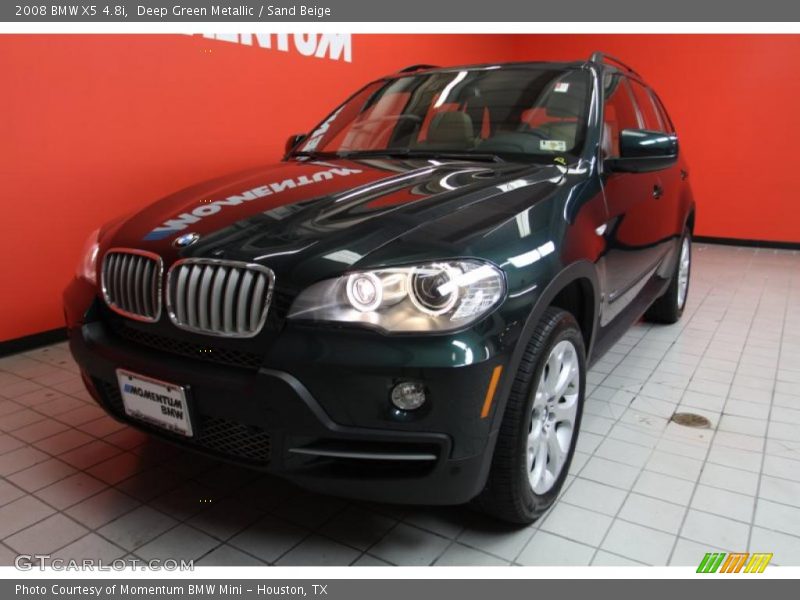 Deep Green Metallic / Sand Beige 2008 BMW X5 4.8i