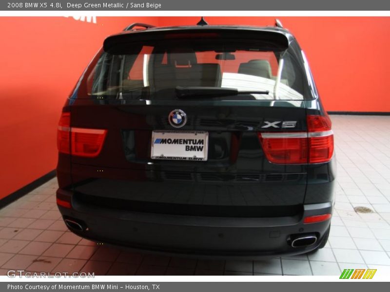 Deep Green Metallic / Sand Beige 2008 BMW X5 4.8i