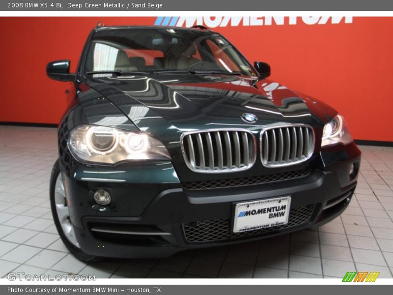 Deep Green Metallic / Sand Beige 2008 BMW X5 4.8i