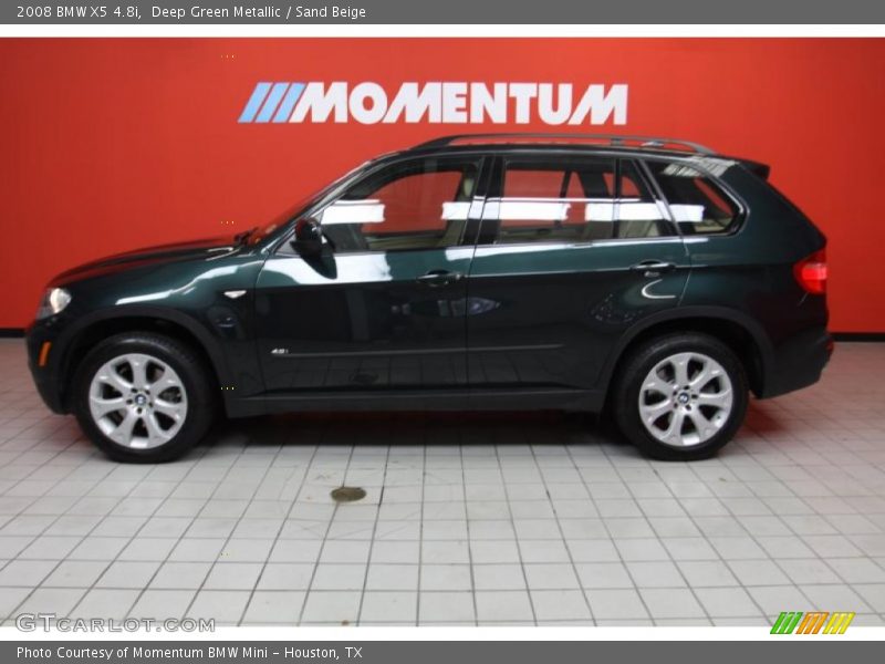 Deep Green Metallic / Sand Beige 2008 BMW X5 4.8i