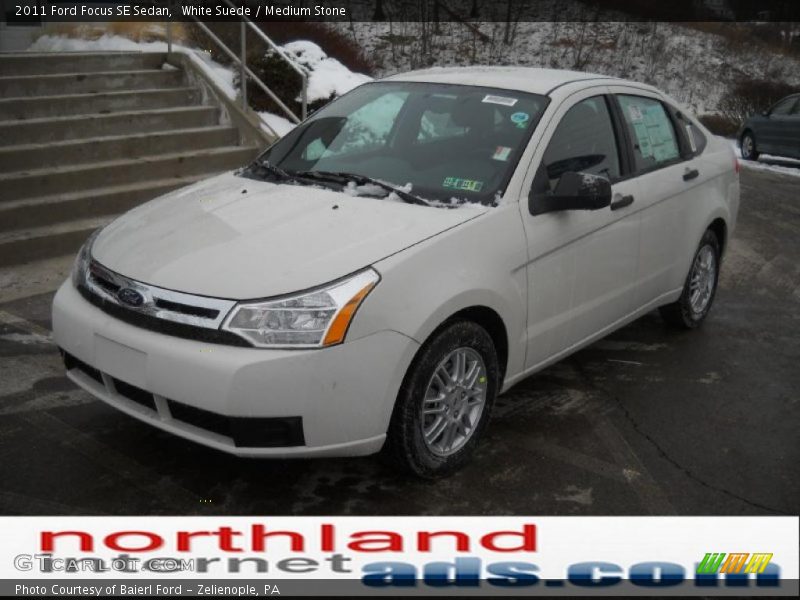 White Suede / Medium Stone 2011 Ford Focus SE Sedan