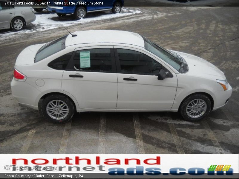 White Suede / Medium Stone 2011 Ford Focus SE Sedan