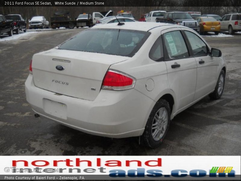 White Suede / Medium Stone 2011 Ford Focus SE Sedan