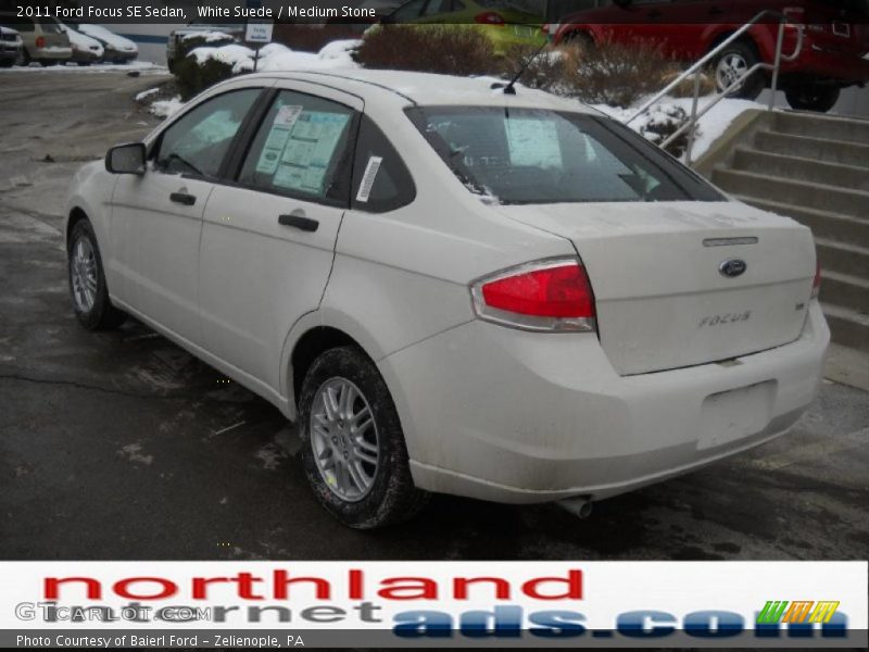 White Suede / Medium Stone 2011 Ford Focus SE Sedan