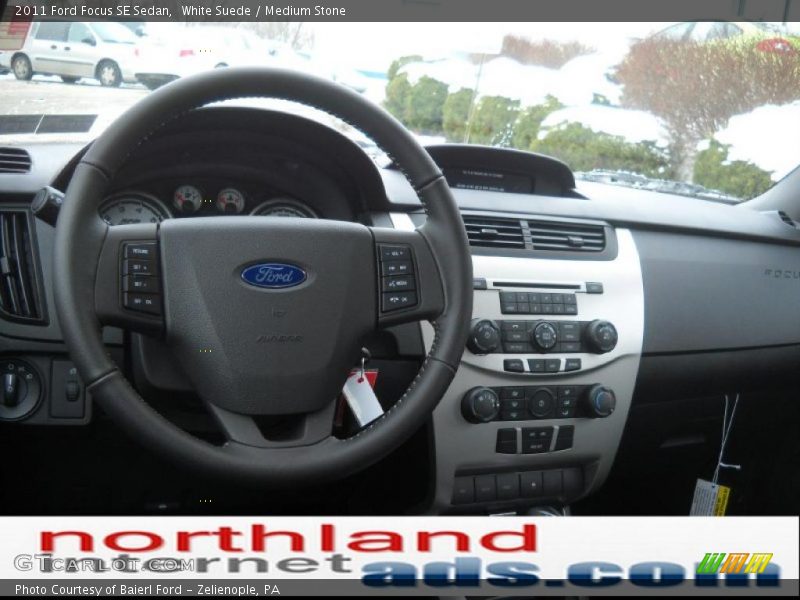White Suede / Medium Stone 2011 Ford Focus SE Sedan