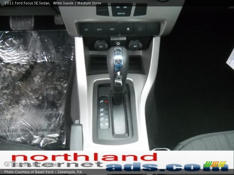 White Suede / Medium Stone 2011 Ford Focus SE Sedan