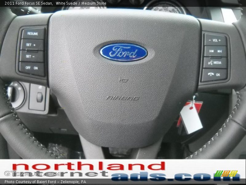 White Suede / Medium Stone 2011 Ford Focus SE Sedan
