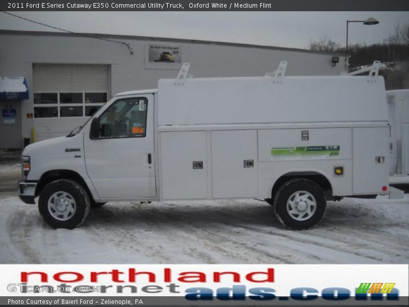 Oxford White / Medium Flint 2011 Ford E Series Cutaway E350 Commercial Utility Truck