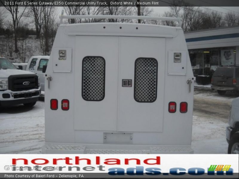 Oxford White / Medium Flint 2011 Ford E Series Cutaway E350 Commercial Utility Truck