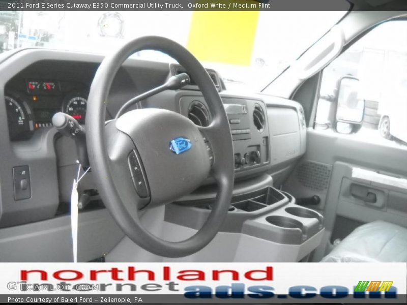Oxford White / Medium Flint 2011 Ford E Series Cutaway E350 Commercial Utility Truck