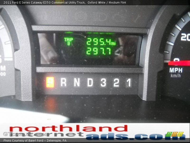 Oxford White / Medium Flint 2011 Ford E Series Cutaway E350 Commercial Utility Truck