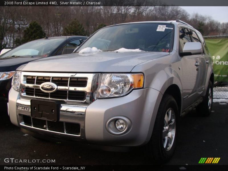 Silver Metallic / Charcoal 2008 Ford Escape Limited 4WD
