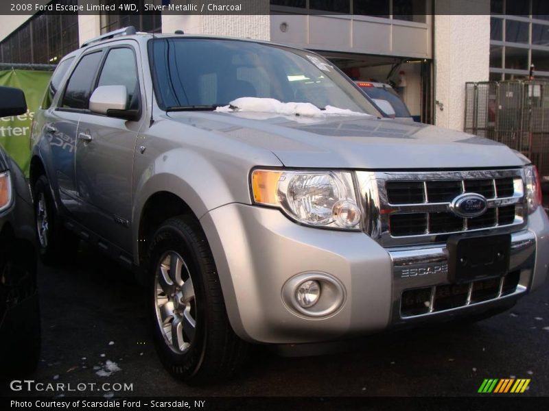 Silver Metallic / Charcoal 2008 Ford Escape Limited 4WD