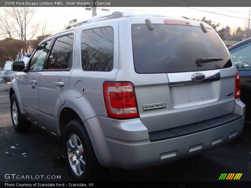 Silver Metallic / Charcoal 2008 Ford Escape Limited 4WD