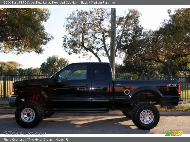 Black / Medium Parchment 2000 Ford F350 Super Duty Lariat Extended Cab 4x4