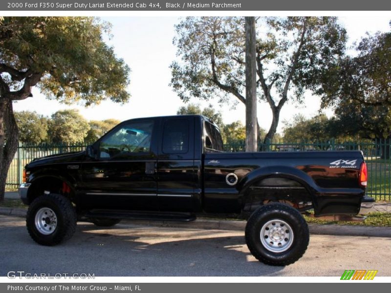 Black / Medium Parchment 2000 Ford F350 Super Duty Lariat Extended Cab 4x4