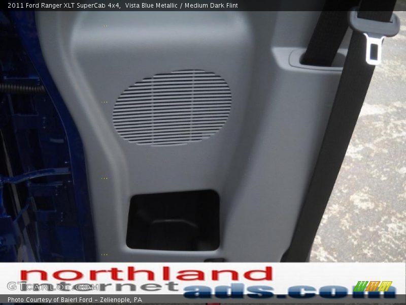 Vista Blue Metallic / Medium Dark Flint 2011 Ford Ranger XLT SuperCab 4x4