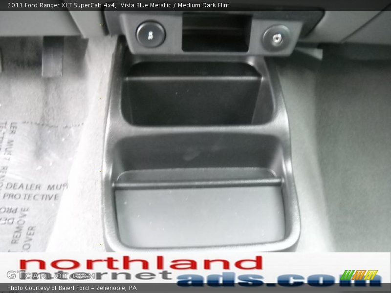 Vista Blue Metallic / Medium Dark Flint 2011 Ford Ranger XLT SuperCab 4x4